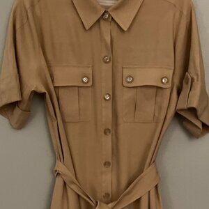 Soft Surroundings Fontana Dress In Khaki Size M